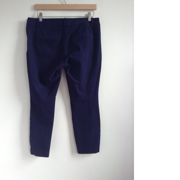 J.Crew Minnie Pant Stretch Cotton Cropped Skinny Twill Dark Navy Blue 6 - Picture 11 of 11